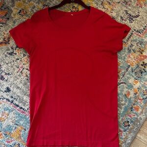 Lululemon Athletica Swiftly Vibrant Red Short Sleeve Tee